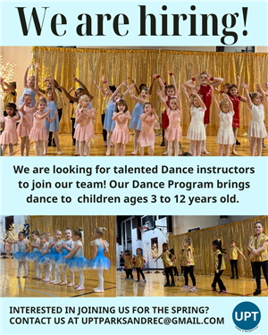 Now Hiring Dance Instructors