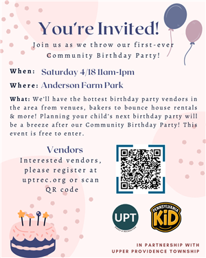 Community Birthday Party w/Pennsylvania Kid