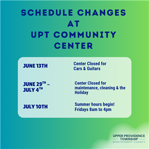Upcoming schedule changes