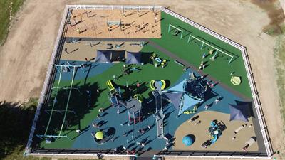 Playground aerial shot